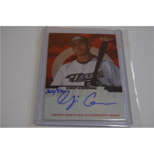 Chip Cannon Signed Card
