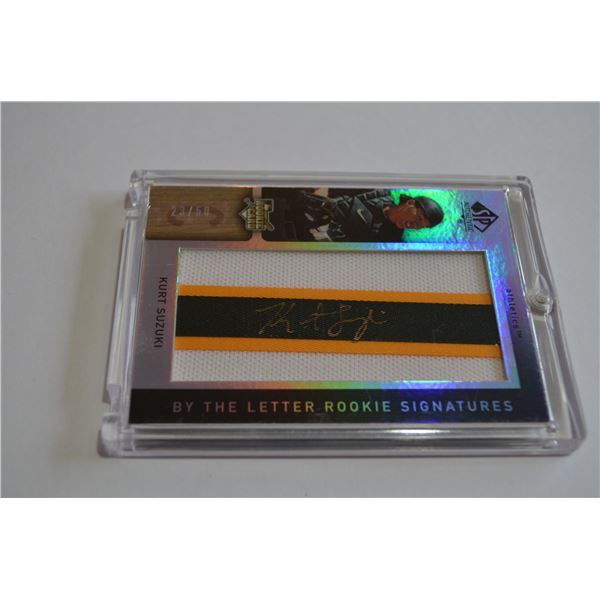 Kurt Suzuki Signed Jersey Rookie Card