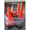 Image 1 : Pallet Multiple Orange Traffic Pylon Cones & Bases