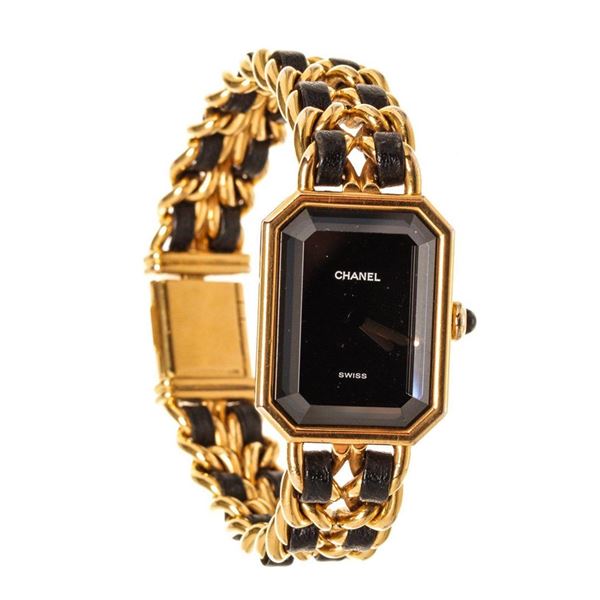 Chanel Gold Leather Premiere L Watch