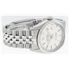 Image 4 : Rolex Mens Stainless Steel 36MM Silver Index Fluted Bezel Datejust Wristwatch
