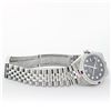 Image 8 : Rolex Mens Stainless Steel Black Diamond & Ruby 36MM Datejust Wristwatch Oyster