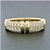 Image 3 : Di Modolo QUADRIA 18k Gold .88 ctw Pave Round Brilliant Diamond Dual Row Band Ri