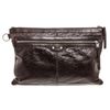 Image 1 : Balenciaga Brown Ageneau Leather Classic Clip L Clutch
