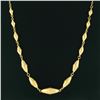 Image 3 : Vintage 21k Gold 18" Graduated Tumbler Shaped Link Bead Chain Toggle Necklace