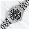 Image 2 : Rolex Ladies Stainless Steel 26MM Black Diamond Lugs Datejust Wristwatch Service