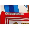 Image 6 : Hermes Red Multicolor Silk Scarf