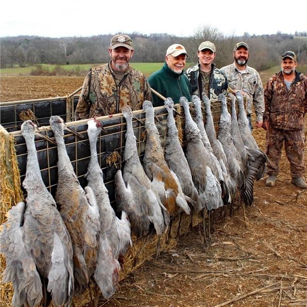 One day guided Sandhill crane hunt for 2 hunters in Southeast Tennessee. (Dates December 2022- Janua