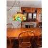Image 3 : Country Dining Room Table and 8 Matching Chairs