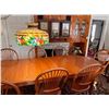 Image 9 : Country Dining Room Table and 8 Matching Chairs
