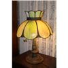 Image 1 : Slag Glass Table Lamp