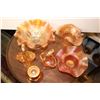 Image 2 : Carnival Glass, 7 Pieces