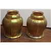 Image 1 : 2 Steuben Iridescent Glass Shades