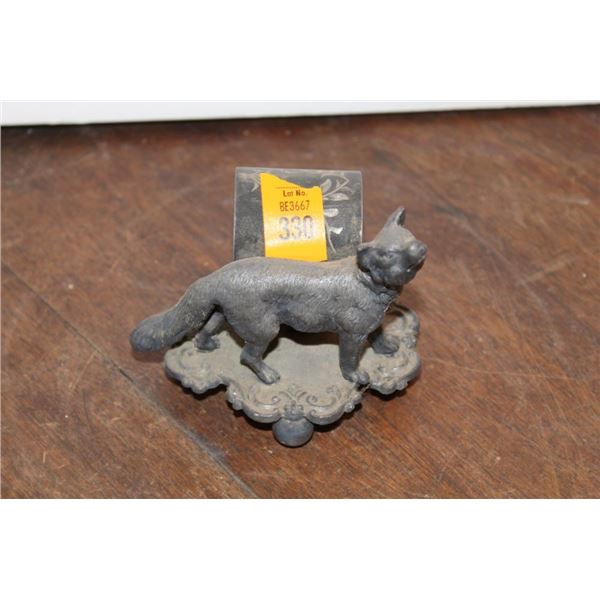 Barbour Silver Co. Wolf Napkin Ring