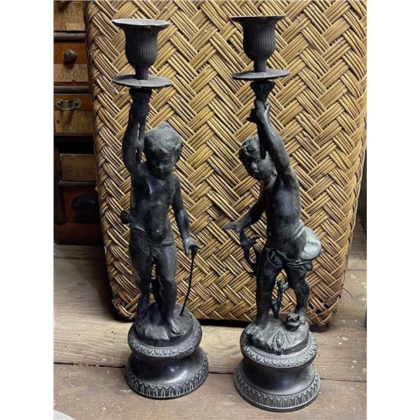 Bronze Candle Holders