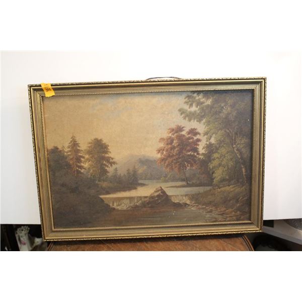 Water and Mountain Scene Painting