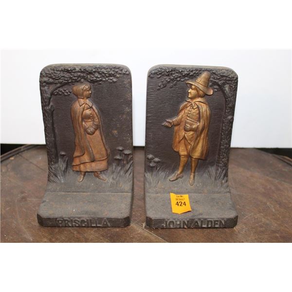 Bradley and Hubbard Pilgrim Bookends