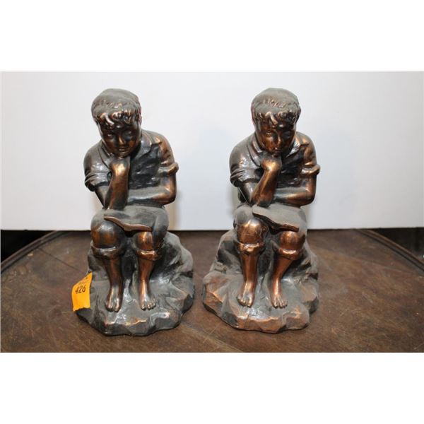 Copper Boy Book Bookends