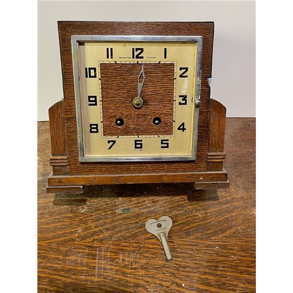 Art Deco Style Oak Clock