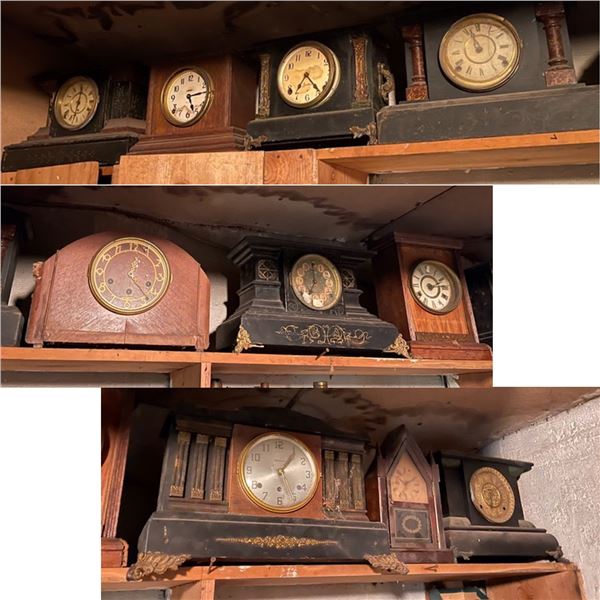 Shelf Collection of Clocks