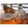 Image 2 : Cut Glass Butter Dish with Cover, Bowls