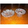 Image 5 : Cut Glass Butter Dish with Cover, Bowls