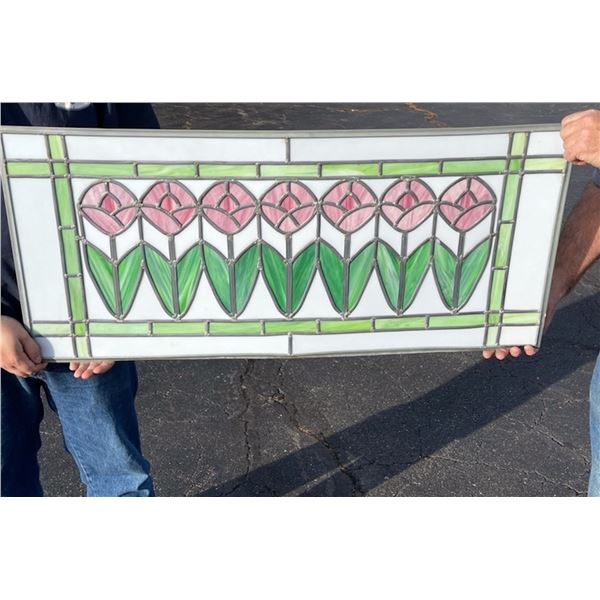 Arts and Crafts Stained Glass Window