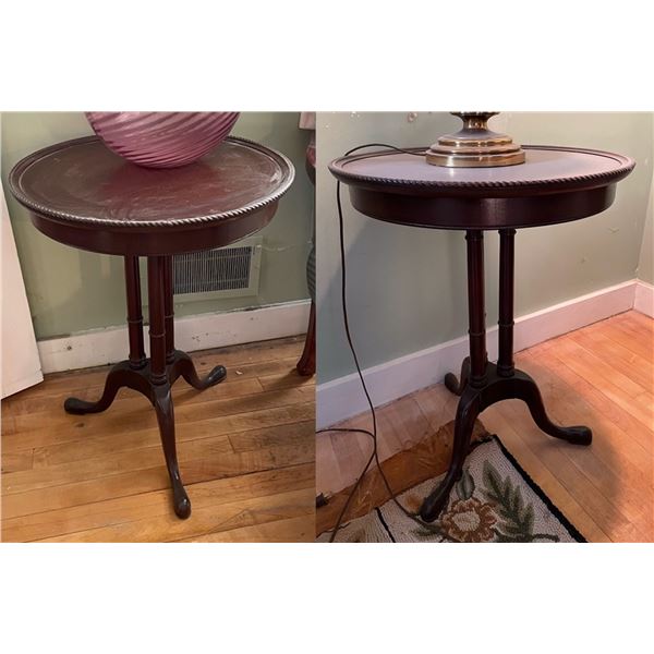 2 Matching Mahogany Side Tables