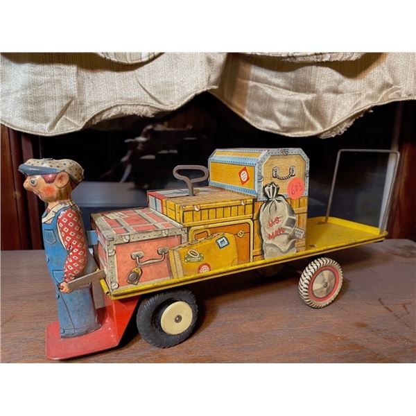 Tin Windup Mailman Toy