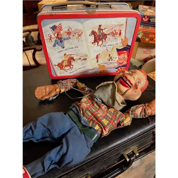 Howdy Doody Marionette and Lunch Box