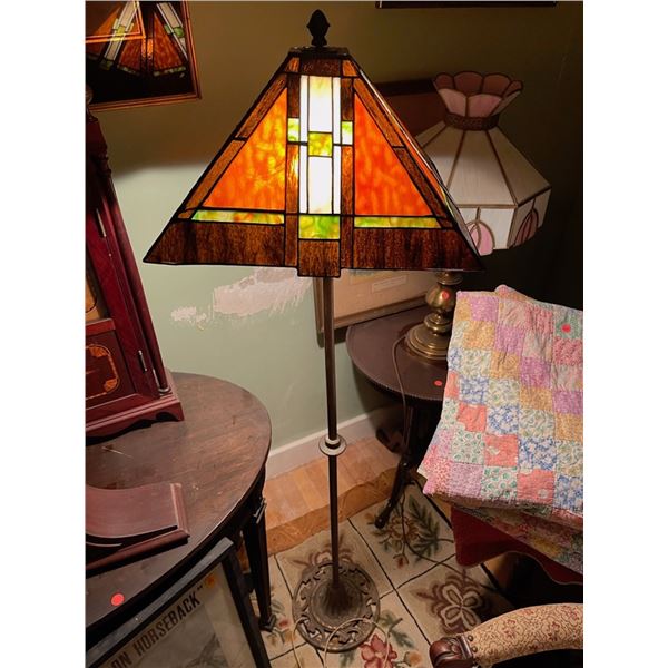 Leaded Glass Floor Lamp