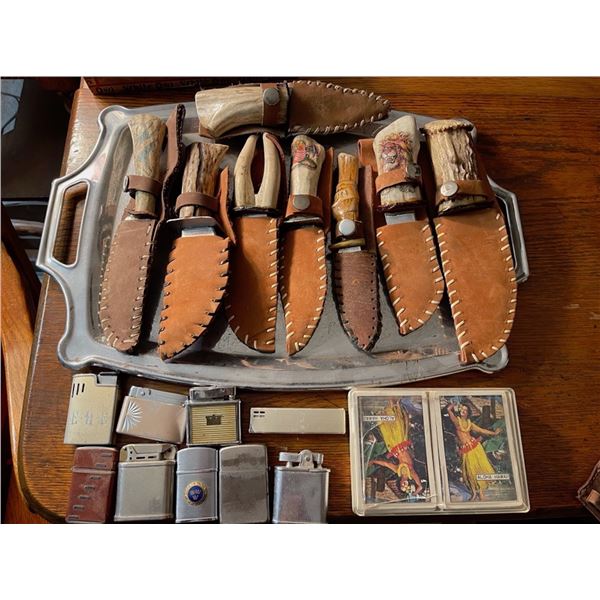 Bone Handle Knives and Lighters
