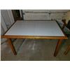 Image 1 : Oak Tile Top Table