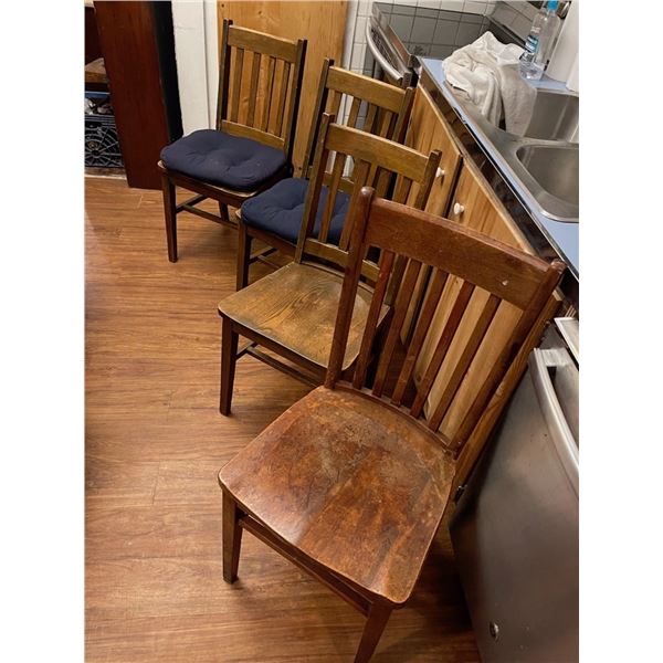 4 Oak Chairs