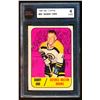 Image 2 : Bruins Bobby Orr #4 (1967-68) Card #92, printed by Topps graded KSA: VGE-4.