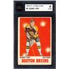 Image 2 : Bruins Bobby Orr #4, (1970-71) Card #3, printed by O-Pee-Chee graded KSA: VGE-4.