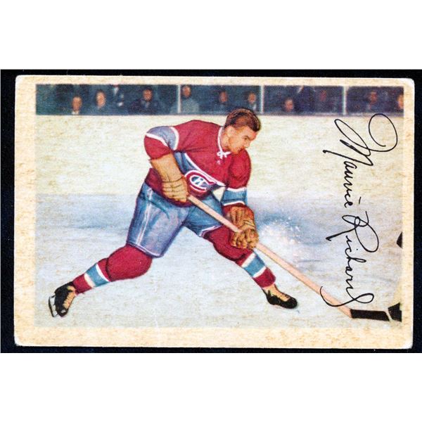 Parkhurst card of Maurice (Rocket) Richard #24 of the edition of (1953-54).