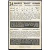 Image 2 : Parkhurst card of Maurice (Rocket) Richard #24 of the edition of (1953-54).