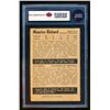 Image 3 : Canadiens Maurice Richard #9, (1954-55) Card #7, printed by Parkhurst graded KSA: EX-5.