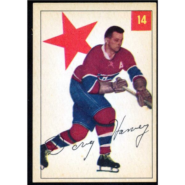 Parkhurst card from Doug Harvey #2 (1954-55) card # 14.