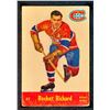 Image 1 : Canadiens Maurice Richard #9, (1955-56) Card # 37, printed by Parkhurst graded KSA: VGE-4.