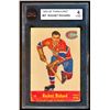 Image 2 : Canadiens Maurice Richard #9, (1955-56) Card # 37, printed by Parkhurst graded KSA: VGE-4.