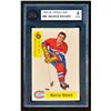 Image 2 : Canadiens Maurice Richard #9, (1958-59) Card # 38, printed by Parkhurst graded KSA: VGE-4.