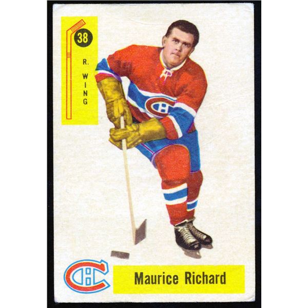 Parkhurst Card from Maurice Richard #9 (1958-59) card # 38.