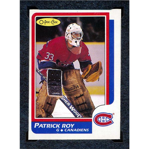 Canadians Patrick Roy #33, Rookie Card (1986-87) Card #53 O-Pee-Chee graduate KSA: ENM-6.5+.