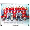Image 1 : Photo of the Montreal Canadiens from (1956-57) Autographed by 6 former players.