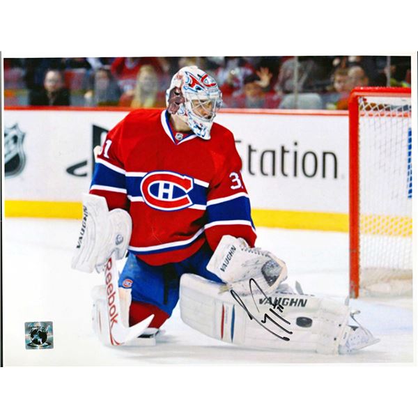 Autographed and authenticated photo of Carey Price #31 of the Montreal Canadiens.