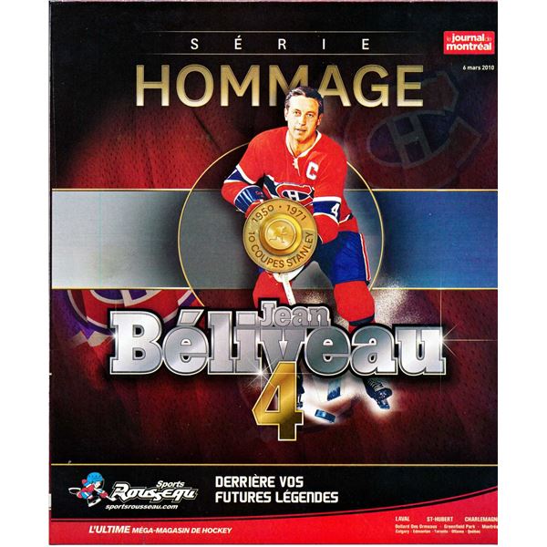Lot of 9 posters and magazines of the Montreal Canadies legends.