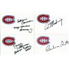 Image 4 : Lot of autographed photos, posters and calendar of the Montreal Canadiens players.
