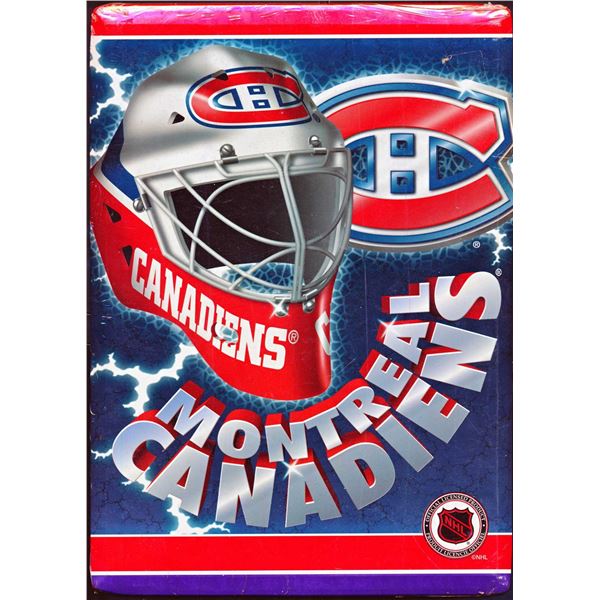 Metal frame with the Montreal Canadiens logo in its original packaging.